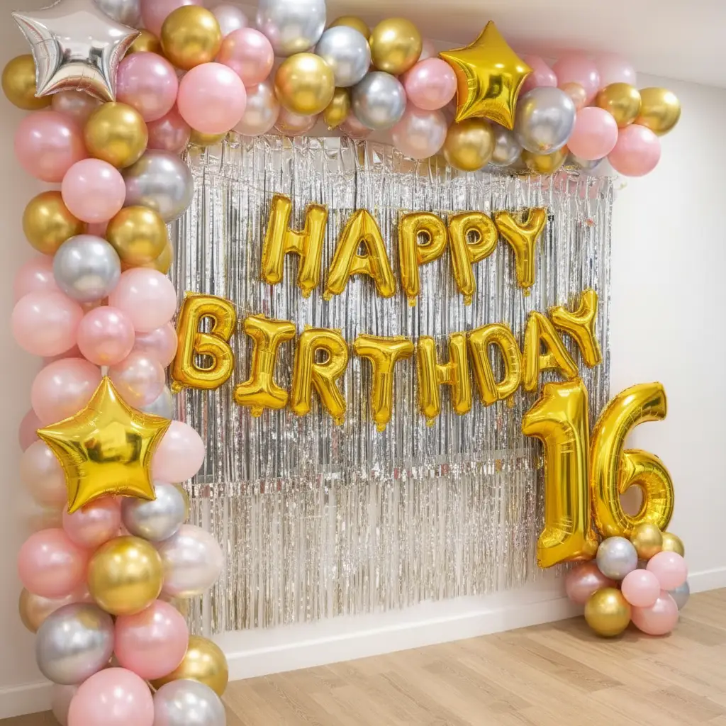 Glam Balloon Wall Decoration - Image 3