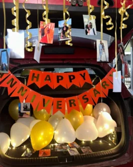 Surprise Anniversary Car Decoration