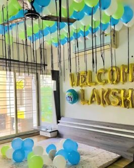 Blue White Baby Welcome Decoration