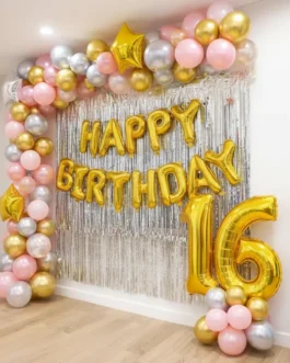 Glam Balloon Wall Decoration