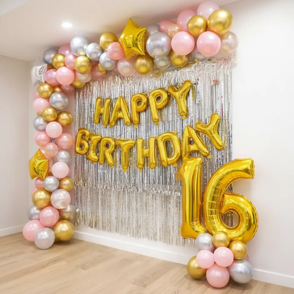 Glam Balloon Wall Decoration - Image 2