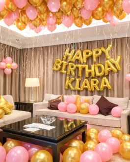 Luxury Pink Gold Party Decoration