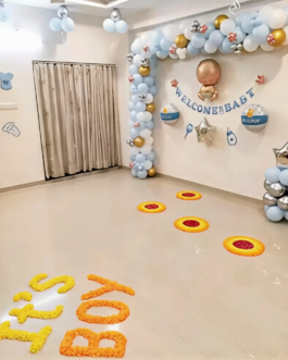 Welcome Balloon Decoration for Baby Boy