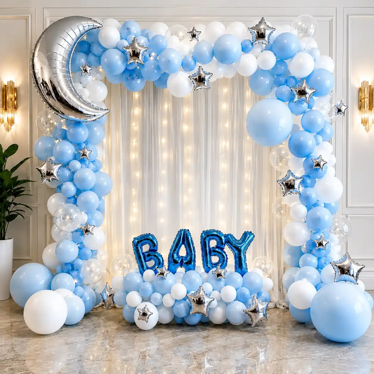 Heavenly Baby Shower Decor
