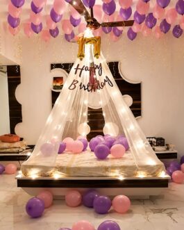 Bed Canopy Balloon Decor