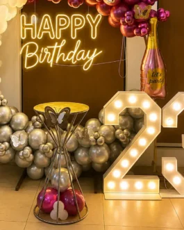 Elegant Butterfly Birthday Balloon Decoration