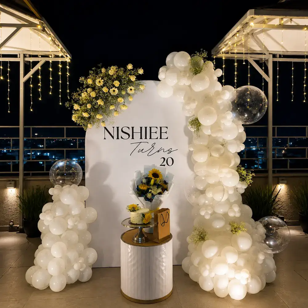 Luxury 20th Birthday Setup
