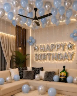 Simple Hall Decoration for Birthday